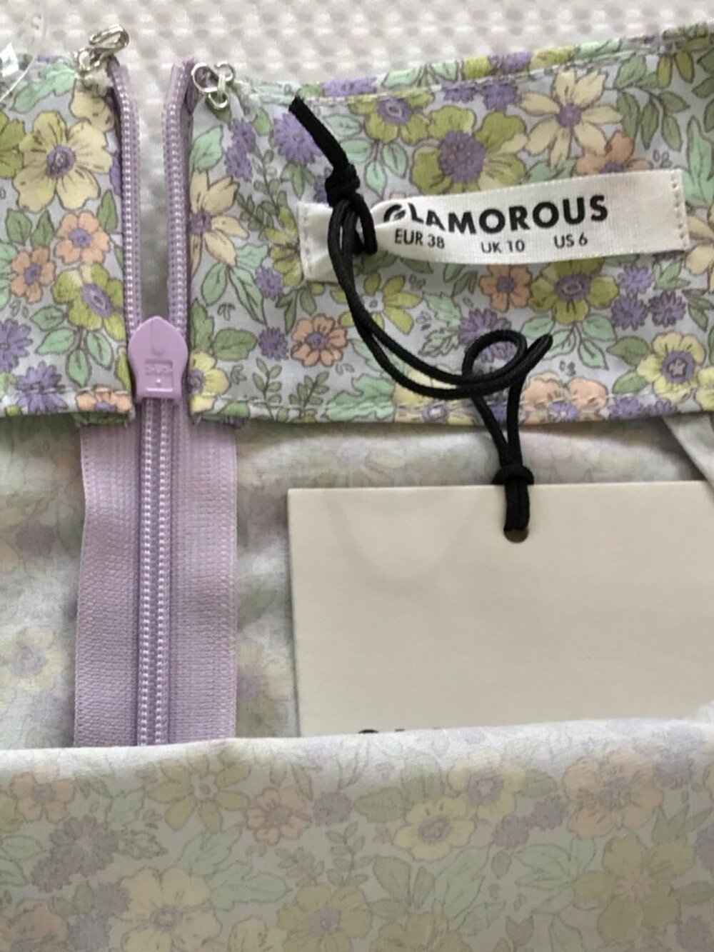 NEW Glamorous Floral Cotton Summer A-Line Skirt • NWT • Size 6 - Small - Picture 5 of 9